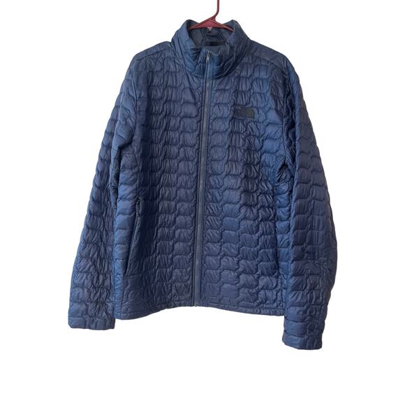 The North Face Thermoball Puffer Jacket Urban Navy Matte Men Large Packable - Picture 1 of 10